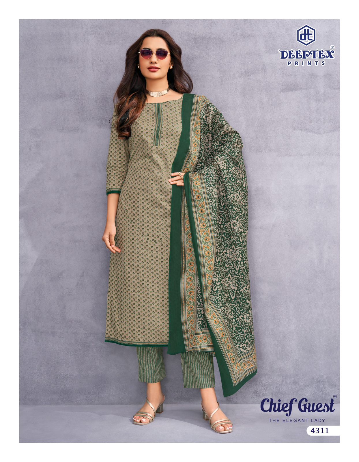 Chief Guest Vol 43 Deeptex Prints Cotton Dress Material Supplier Ahmedabad