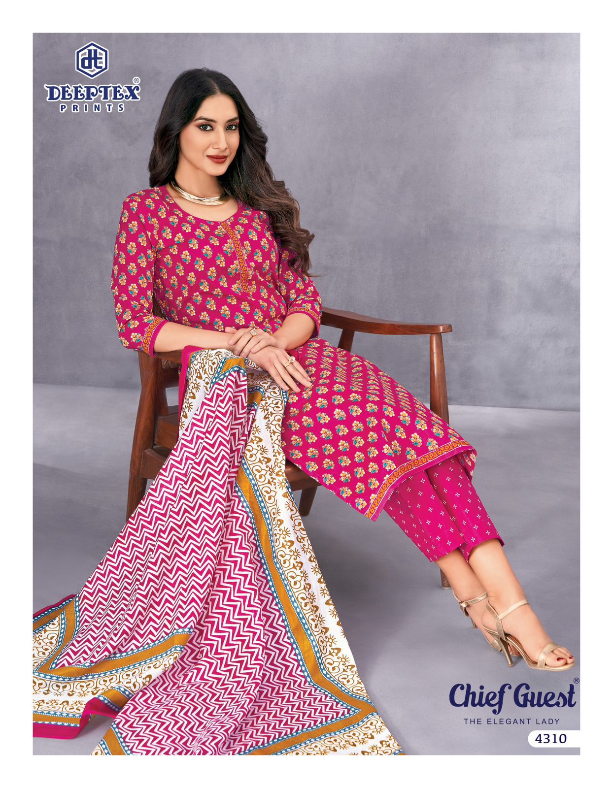 Chief Guest Vol 43 Deeptex Prints Cotton Dress Material Supplier Ahmedabad