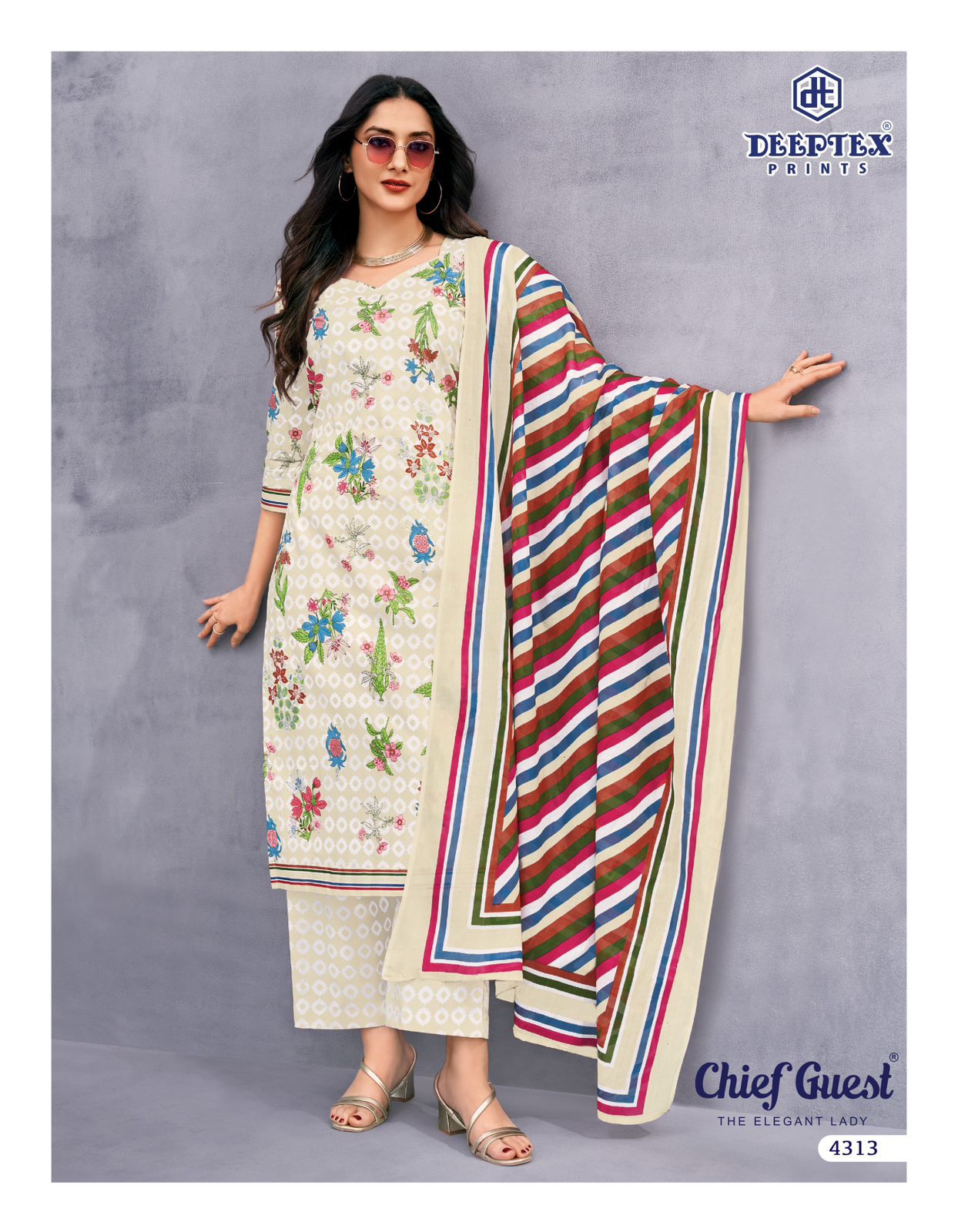 Chief Guest Vol 43 Deeptex Prints Cotton Dress Material Supplier Ahmedabad