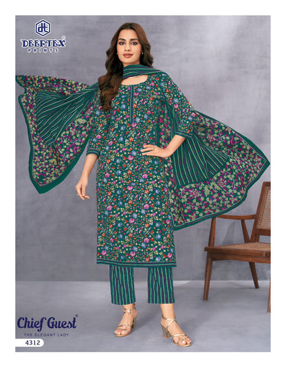 Chief Guest Vol 43 Deeptex Prints Cotton Dress Material Supplier Ahmedabad