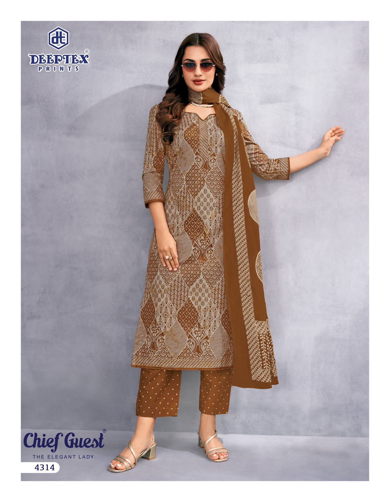 Chief Guest Vol 43 Deeptex Prints Cotton Dress Material Supplier Ahmedabad