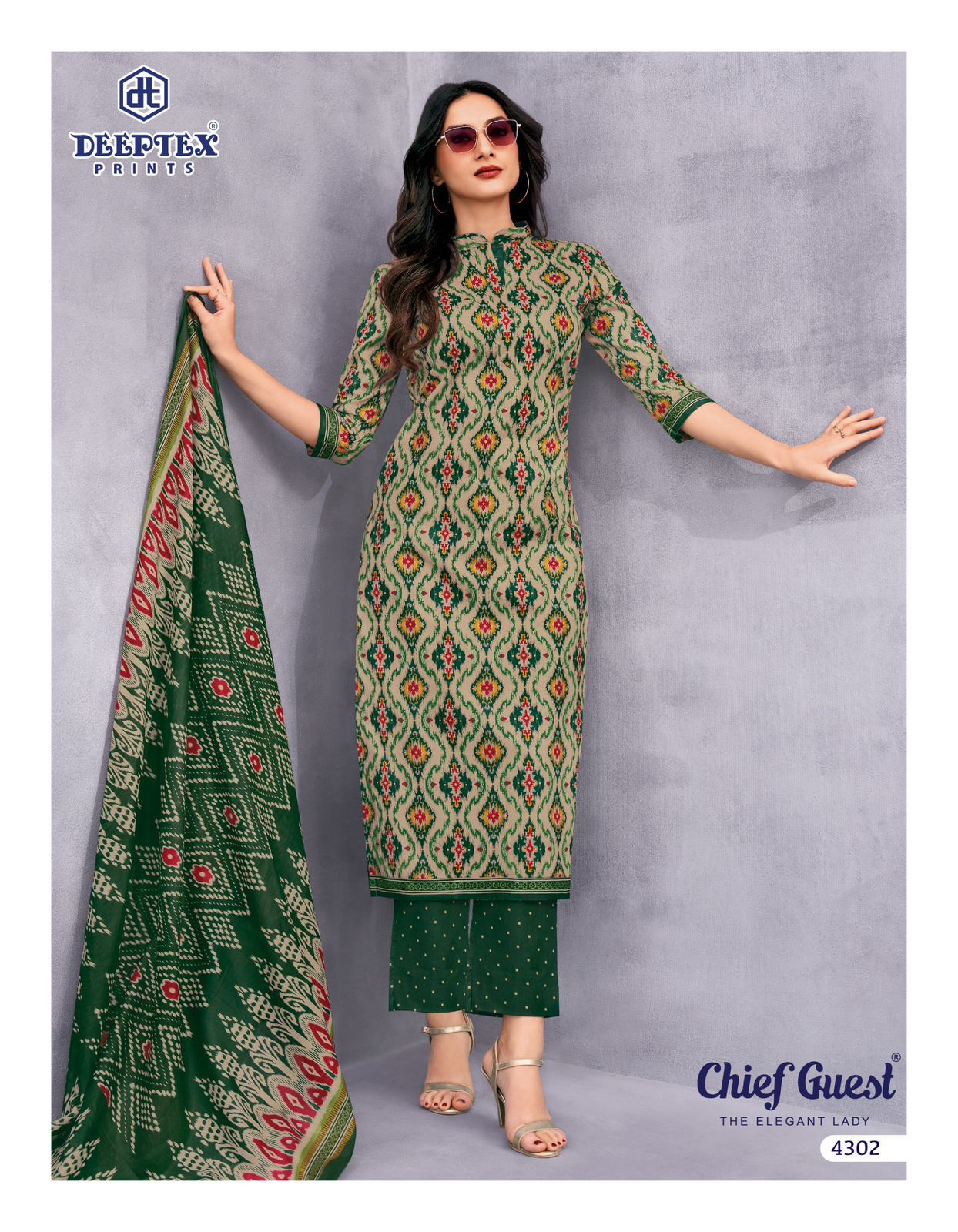 Chief Guest Vol 43 Deeptex Prints Cotton Dress Material Supplier Ahmedabad