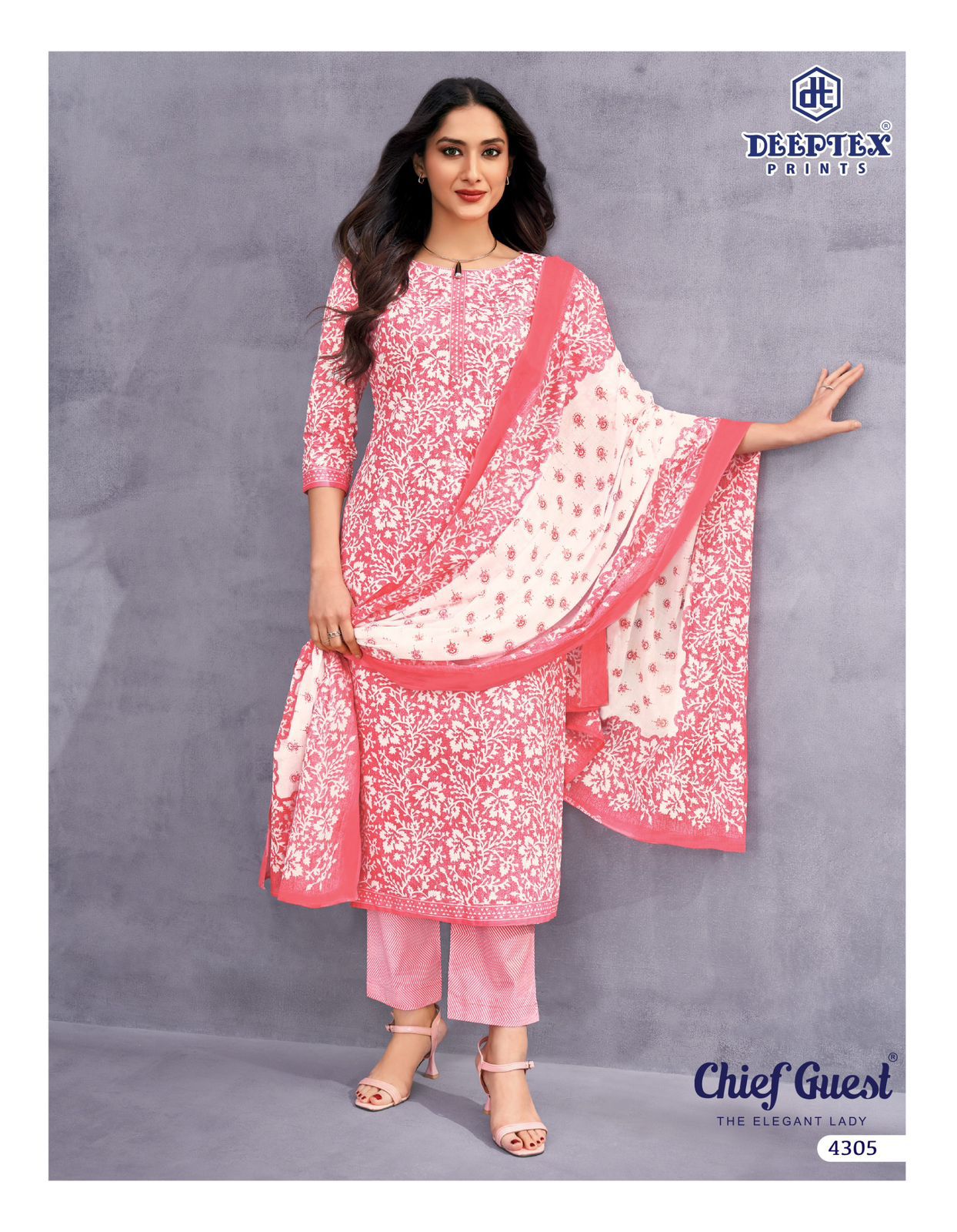 Chief Guest Vol 43 Deeptex Prints Cotton Dress Material Supplier Ahmedabad