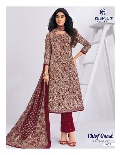 Chief Guest Vol 44 Deeptex Prints Cotton Dress Material Wholesale Price