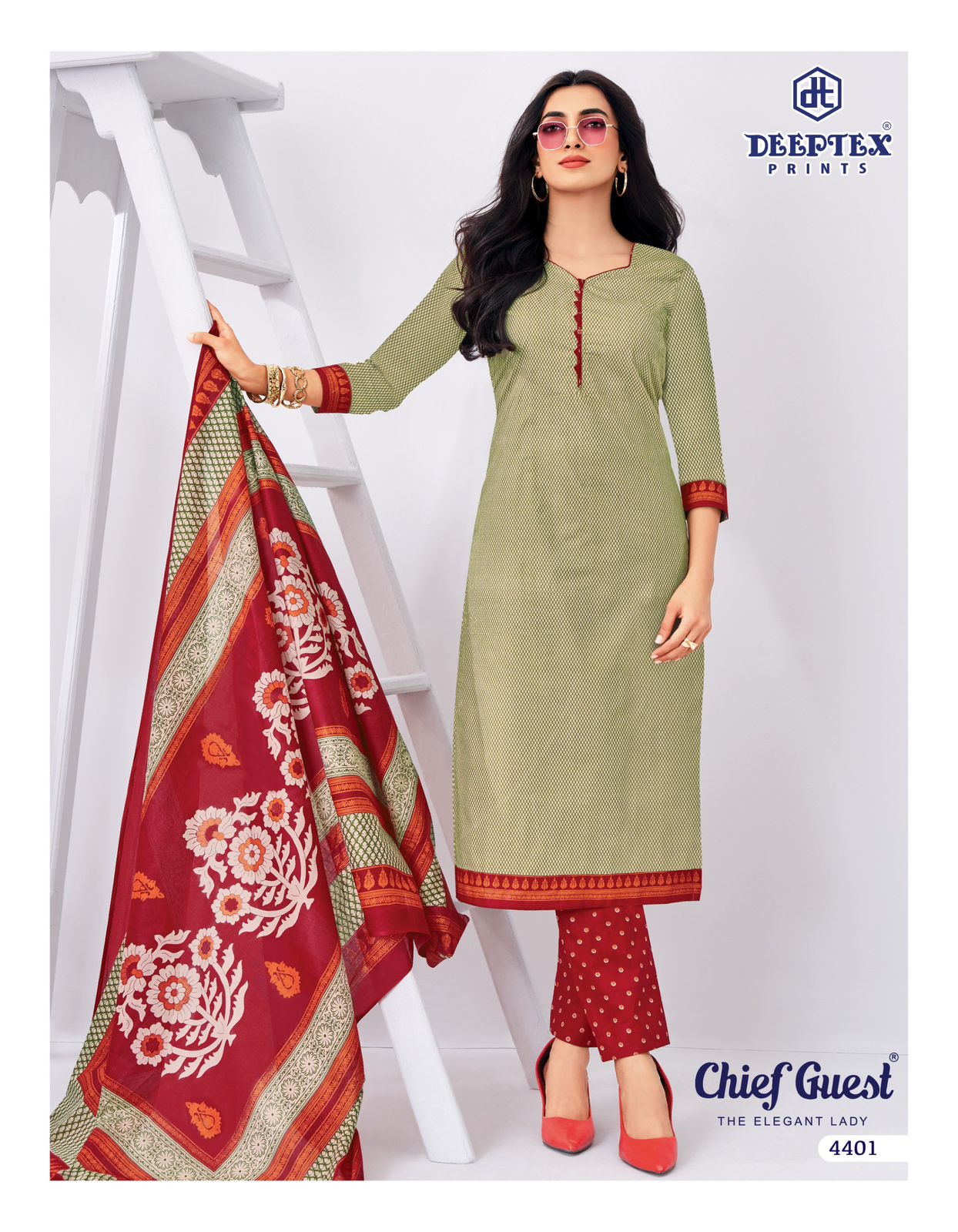 Chief Guest Vol 44 Deeptex Prints Cotton Dress Material Wholesale Price