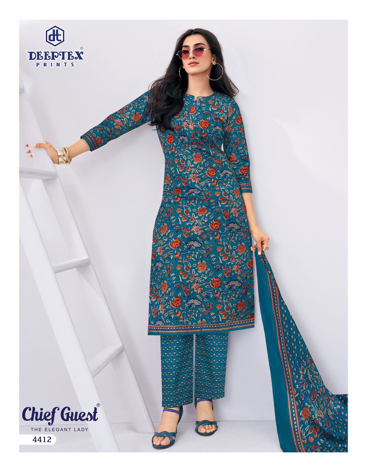 Chief Guest Vol 44 Deeptex Prints Cotton Dress Material Wholesale Price