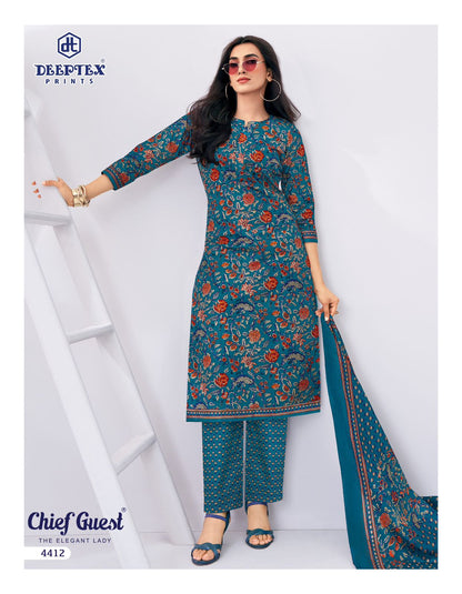 Chief Guest Vol 44 Deeptex Prints Cotton Dress Material Wholesale Price