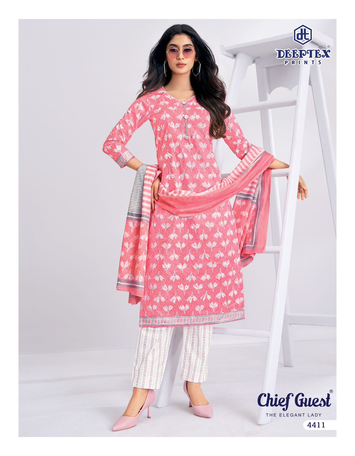 Chief Guest Vol 44 Deeptex Prints Cotton Dress Material Wholesale Price