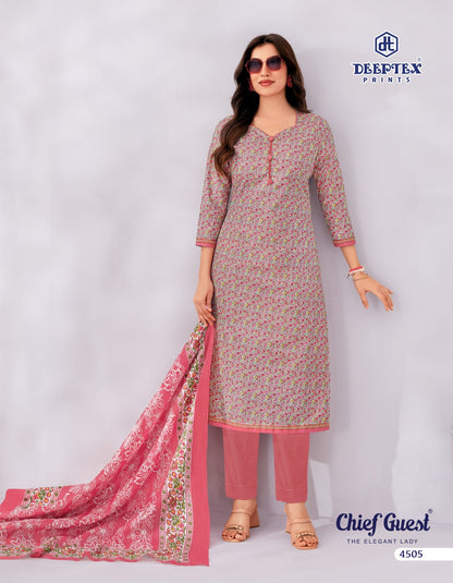 Chief Guest Vol 45 Deeptex Prints Cotton Dress Material Exporter Gujarat