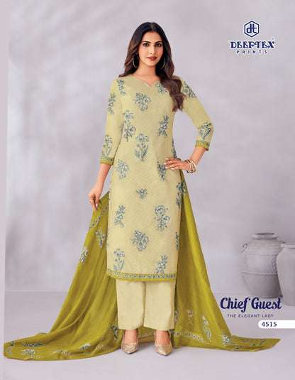Chief Guest Vol 45 Deeptex Prints Cotton Dress Material Exporter Gujarat