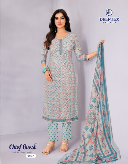 Chief Guest Vol 45 Deeptex Prints Cotton Dress Material Exporter Gujarat