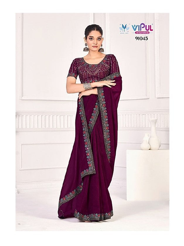 Chiffon 3008 Vipul Sarees Supplier India