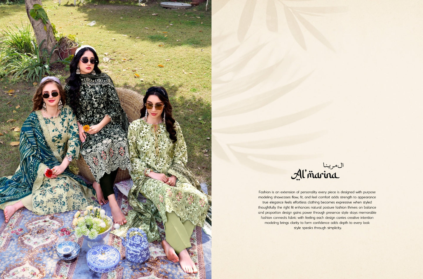 Chikankari Al Marina Cotton Karachi Salwar Suits Wholesaler Gujarat