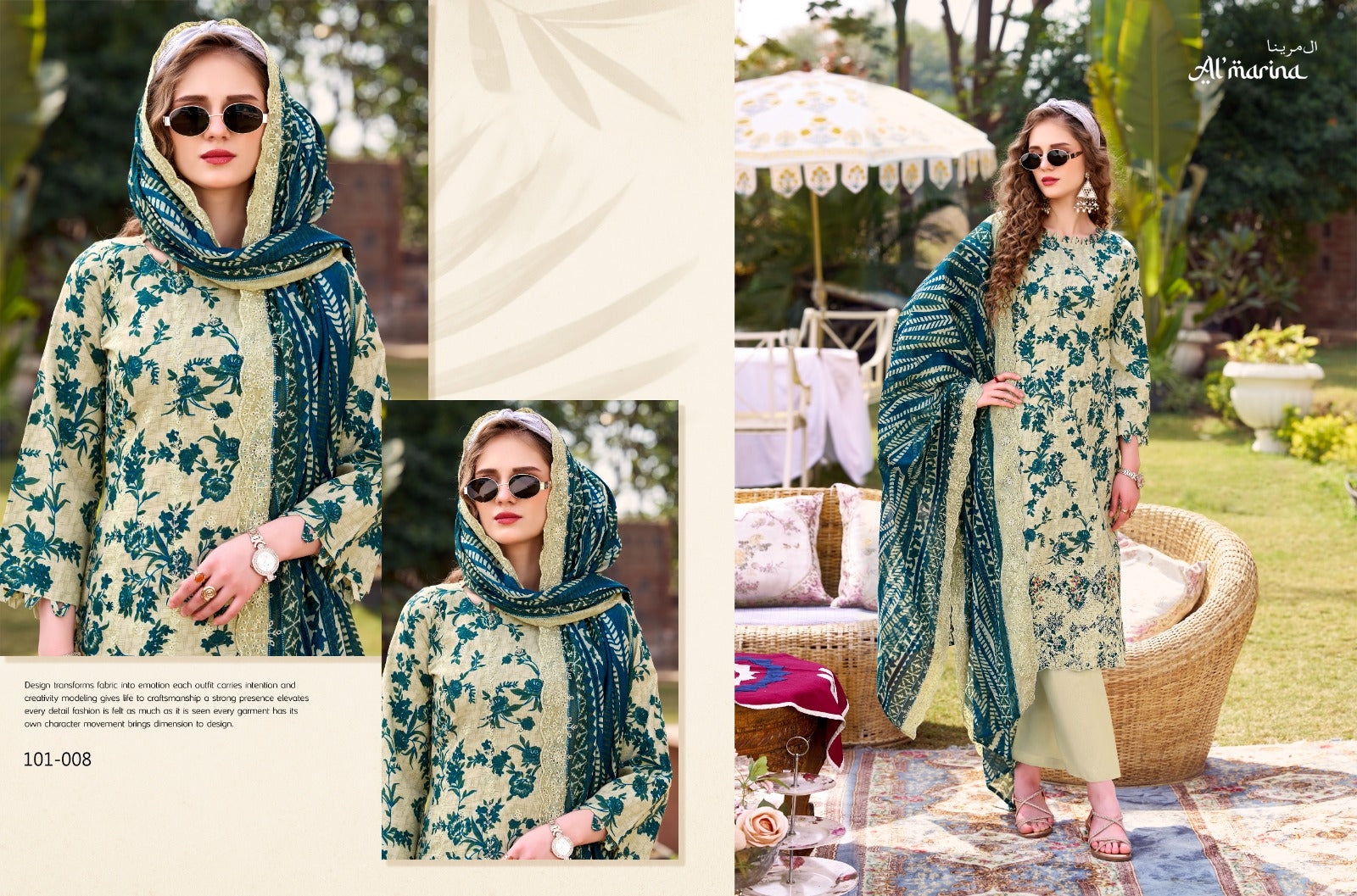 Chikankari Al Marina Cotton Karachi Salwar Suits Wholesaler Gujarat