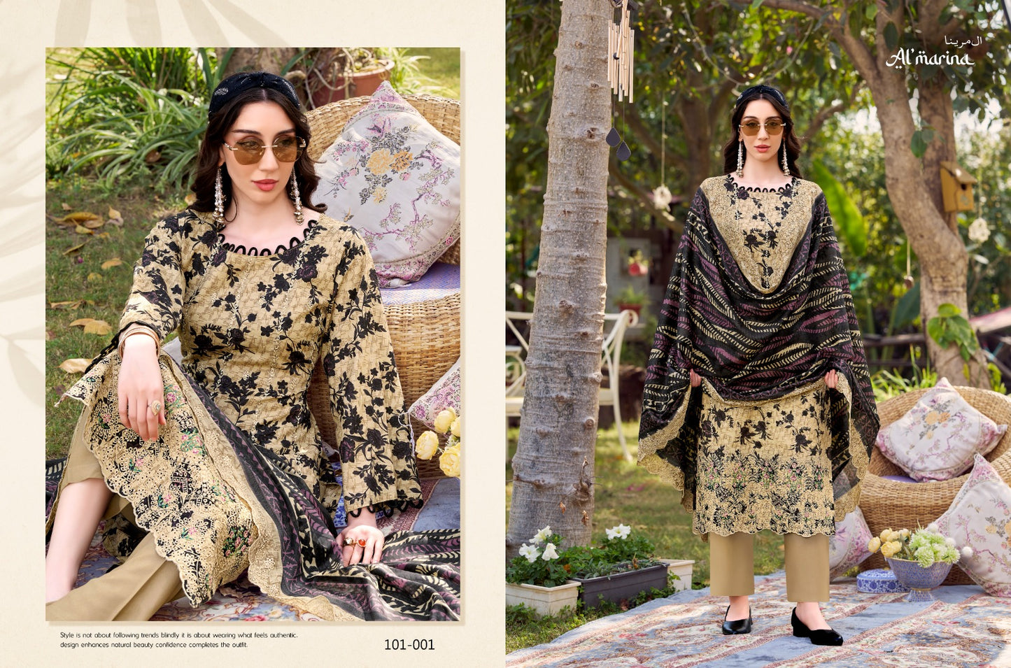 Chikankari Al Marina Cotton Karachi Salwar Suits Wholesaler Gujarat