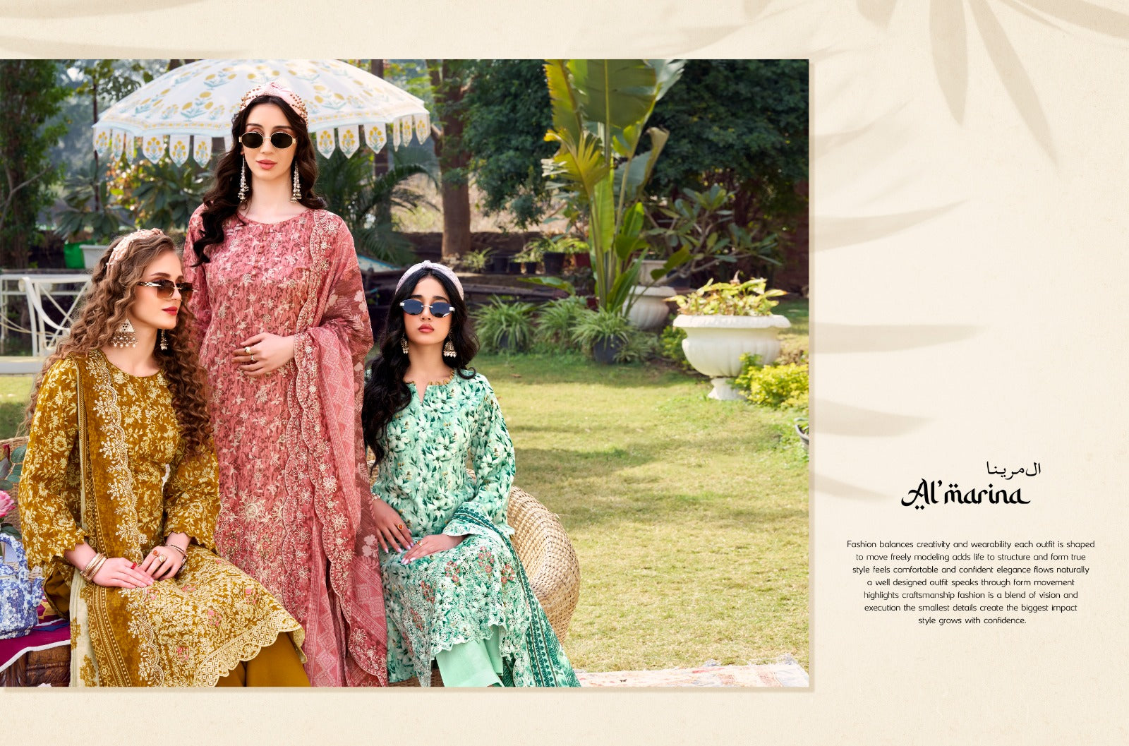 Chikankari Al Marina Cotton Karachi Salwar Suits Wholesaler Gujarat