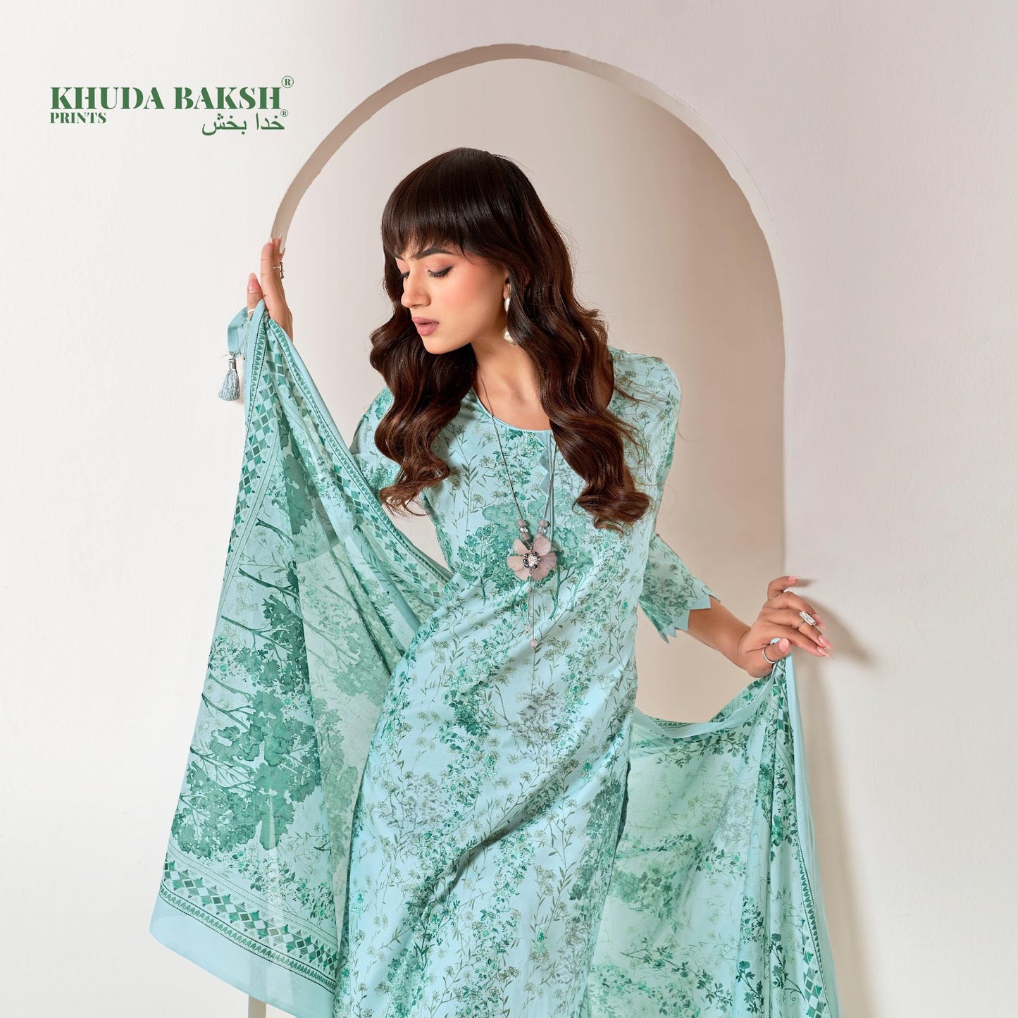Chikankari Edition Khuda Baksh Prints Lawn Karachi Salwar Suits Manufacturer Ahmedabad
