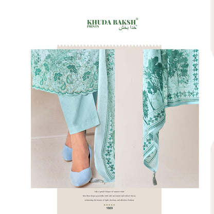 Chikankari Edition Khuda Baksh Prints Lawn Karachi Salwar Suits Manufacturer Ahmedabad