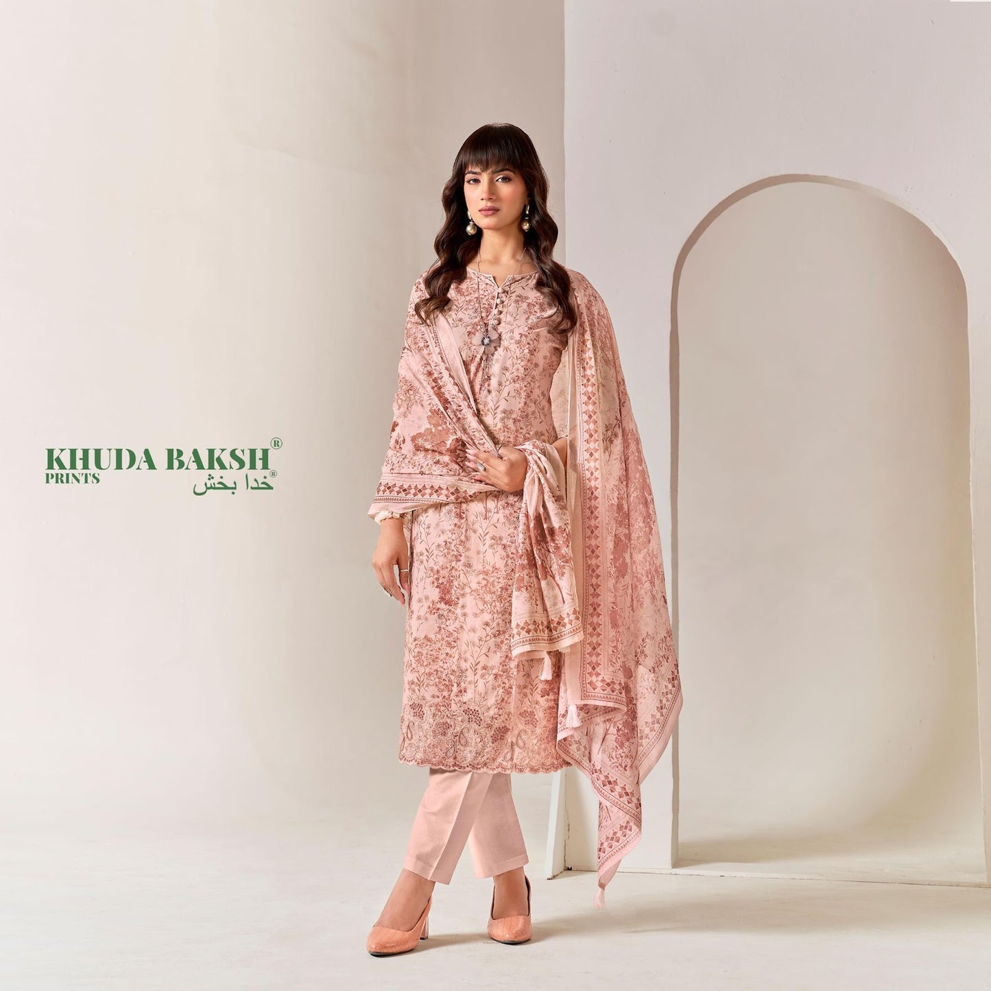 Chikankari Edition Khuda Baksh Prints Lawn Karachi Salwar Suits Manufacturer Ahmedabad