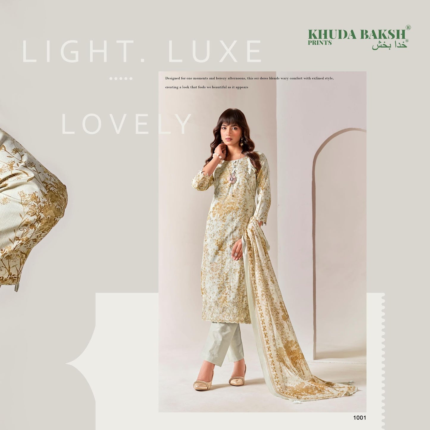 Chikankari Edition Khuda Baksh Prints Lawn Karachi Salwar Suits Manufacturer Ahmedabad