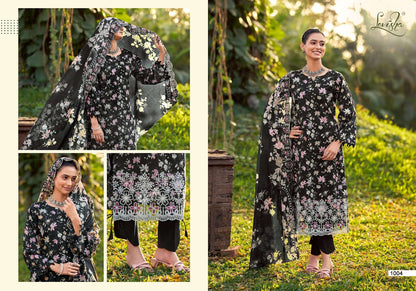 Chikankari Levisha Lawn Cotton Pakistani Patch Work Suits Supplier