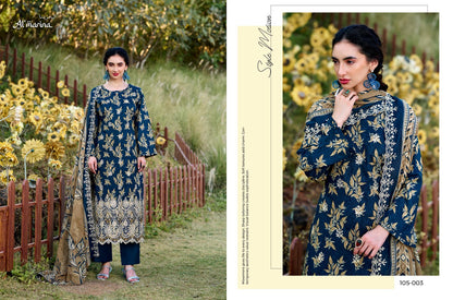 Chikankari Vol 3 Al Marina Cotton Karachi Salwar Suits Supplier Gujarat