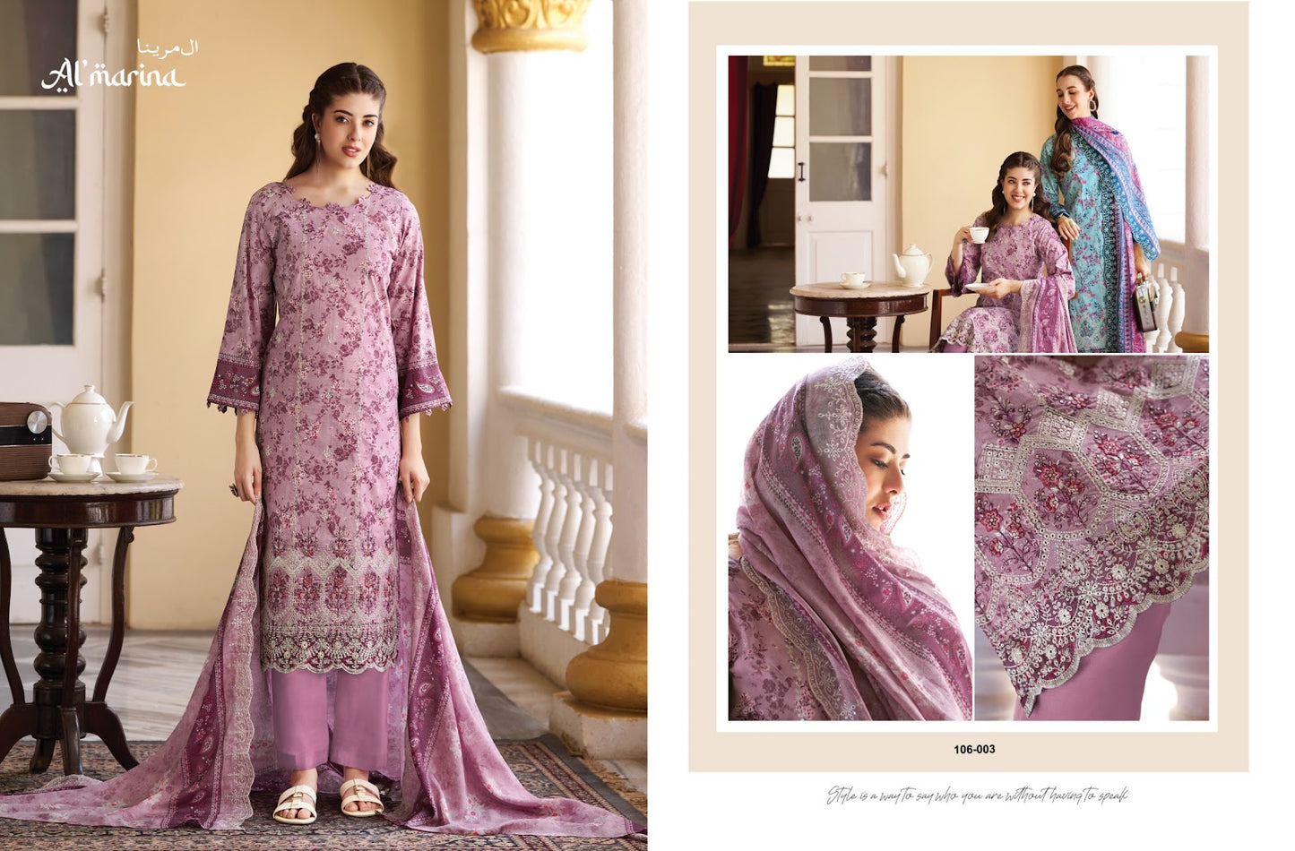 Chikankari Vol 4 Al Marina Cotton Karachi Salwar Suits Manufacturer India