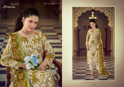 Chikankari Vol 5 Al Marina Cotton Karachi Salwar Suits Exporter Ahmedabad