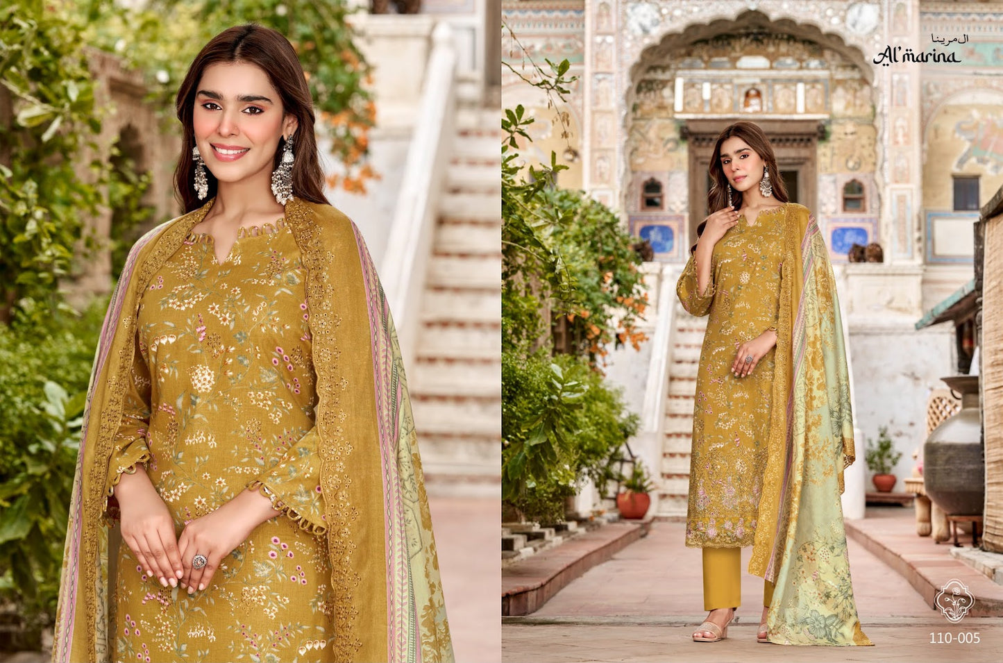 Chikankari Vol 6 Al Marina Pure Cotton Karachi Salwar Suits Wholesale Price