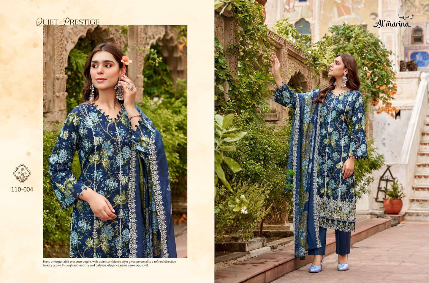 Chikankari Vol 6 Al Marina Pure Cotton Karachi Salwar Suits Wholesale Price