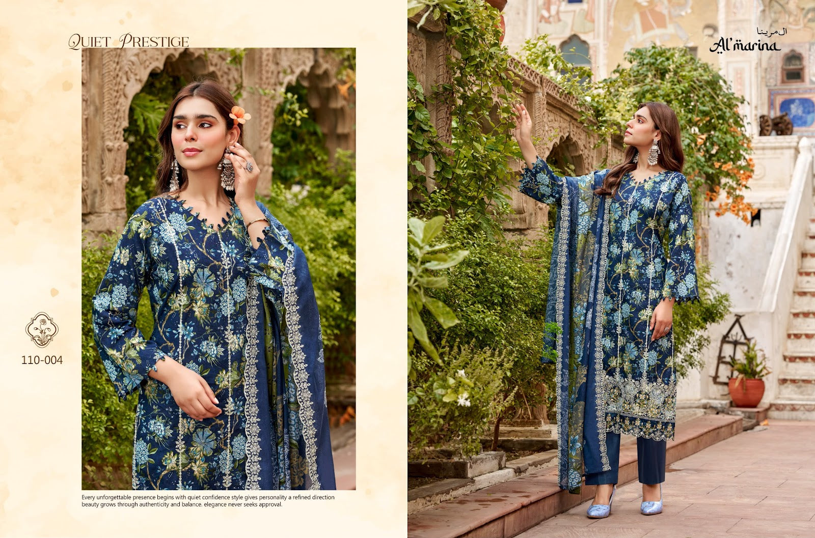 Chikankari Vol 6 Al Marina Pure Cotton Karachi Salwar Suits Wholesale Price