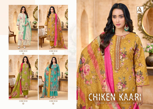 Chiken Kaari Alok Cotton Karachi Salwar Suits Wholesaler