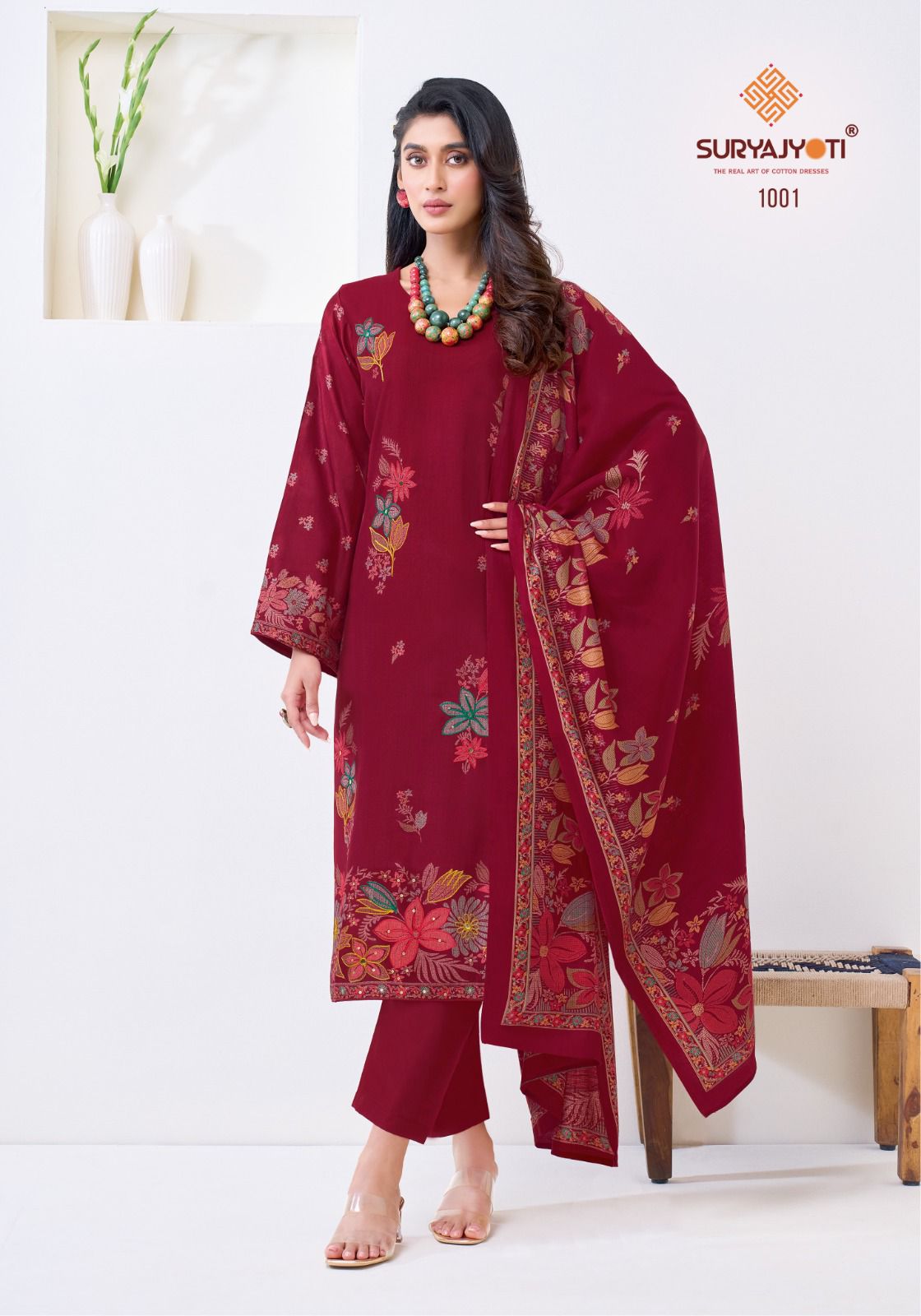 Chikiri Vol 1 Suryajyoti Roman Pant Style Suits Wholesale Price