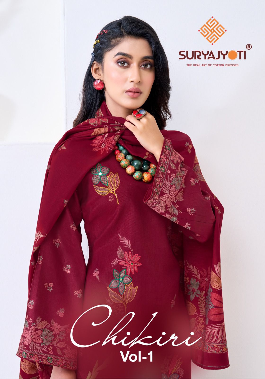 Chikiri Vol 1 Suryajyoti Roman Pant Style Suits Wholesale Price