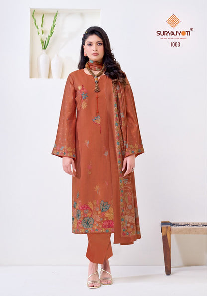 Chikiri Vol 1 Suryajyoti Roman Pant Style Suits Wholesale Price