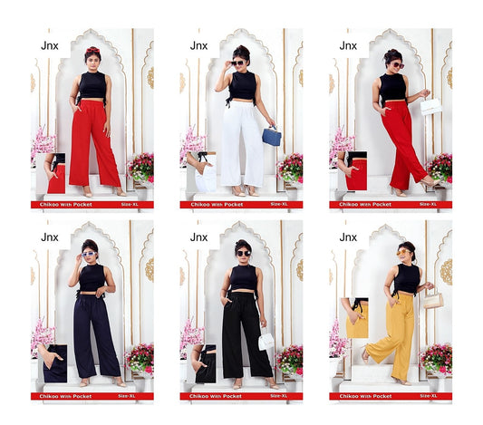 Chikoo Jnx Rayon Branded Palazzo Wholesale