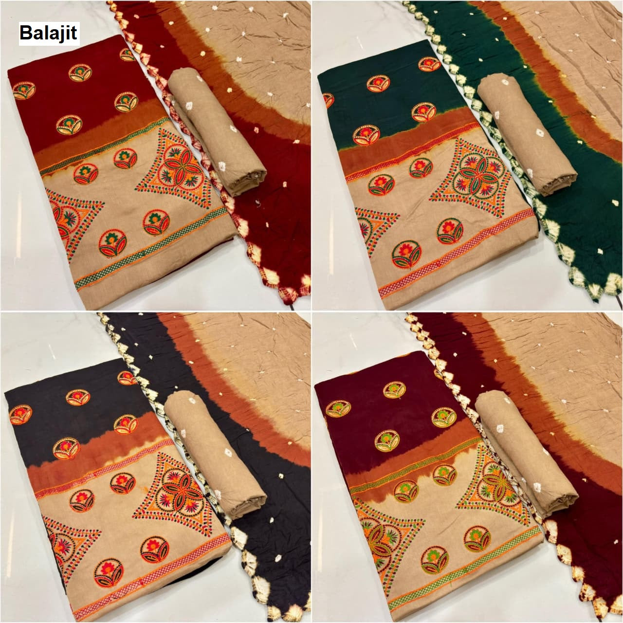 Chiku Work 2807 Balajit Salwar Suits Supplier India