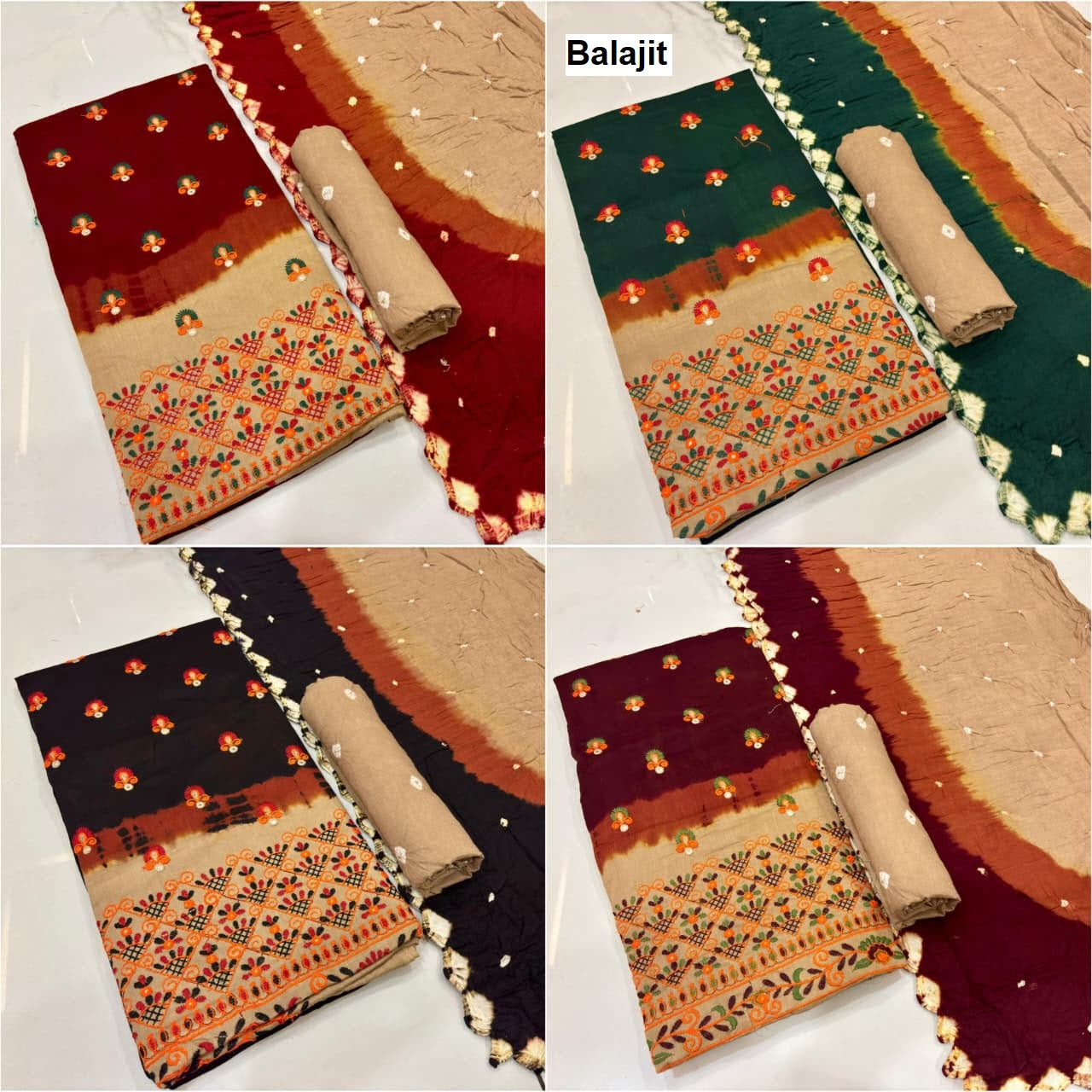 Chiku Work 2807 Balajit Salwar Suits Supplier India