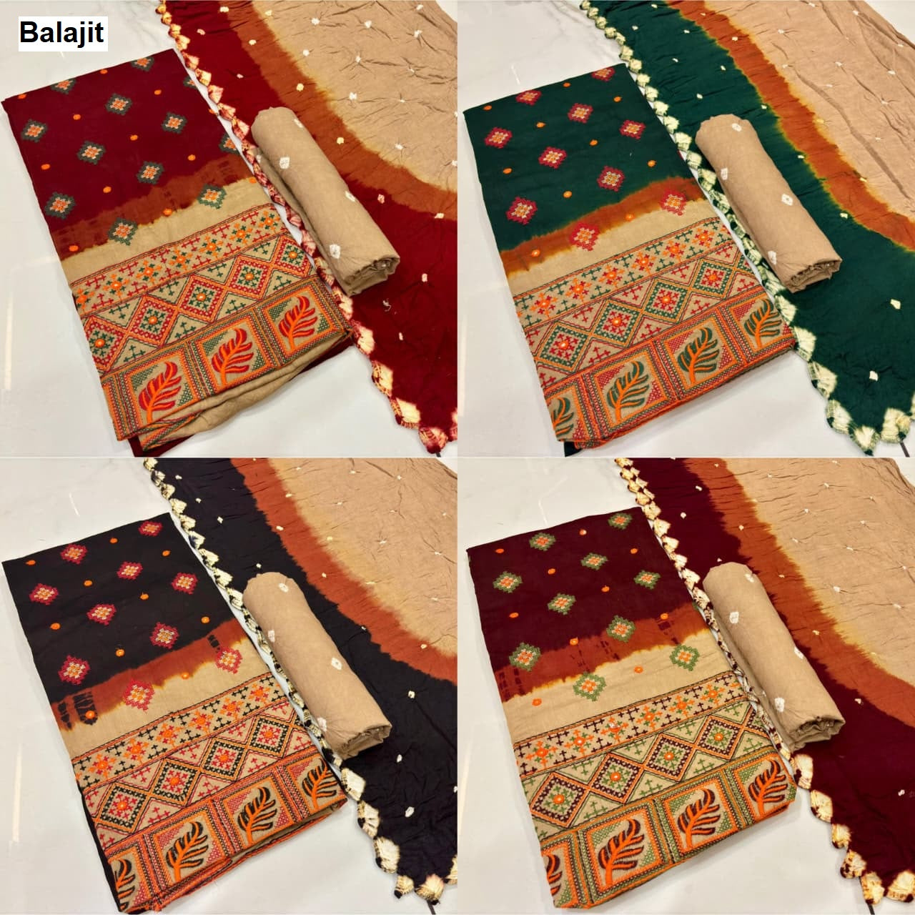 Chiku Work 2807 Balajit Salwar Suits Supplier India