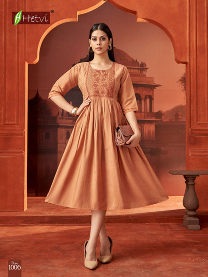 Chimki Hetvi Roman Simmer Anarkali Kurtis Exporter India