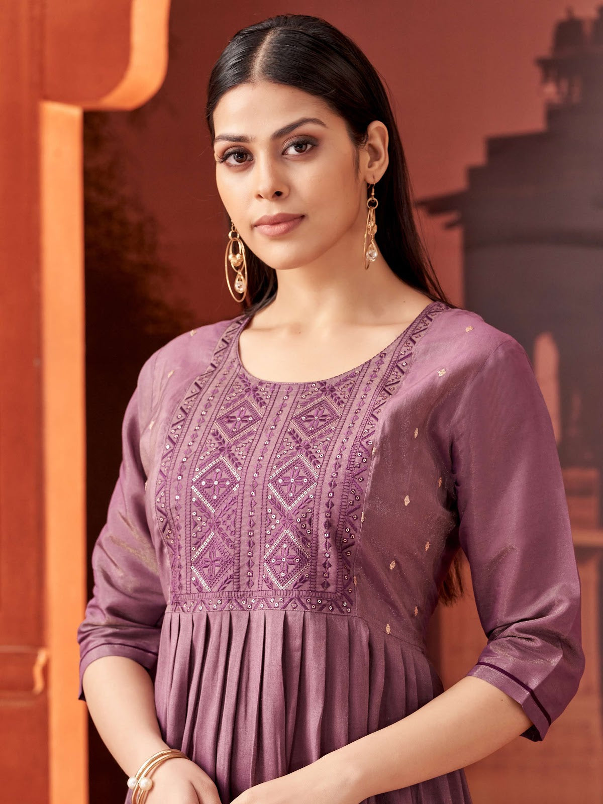 Chimki Hetvi Roman Simmer Anarkali Kurtis Exporter India