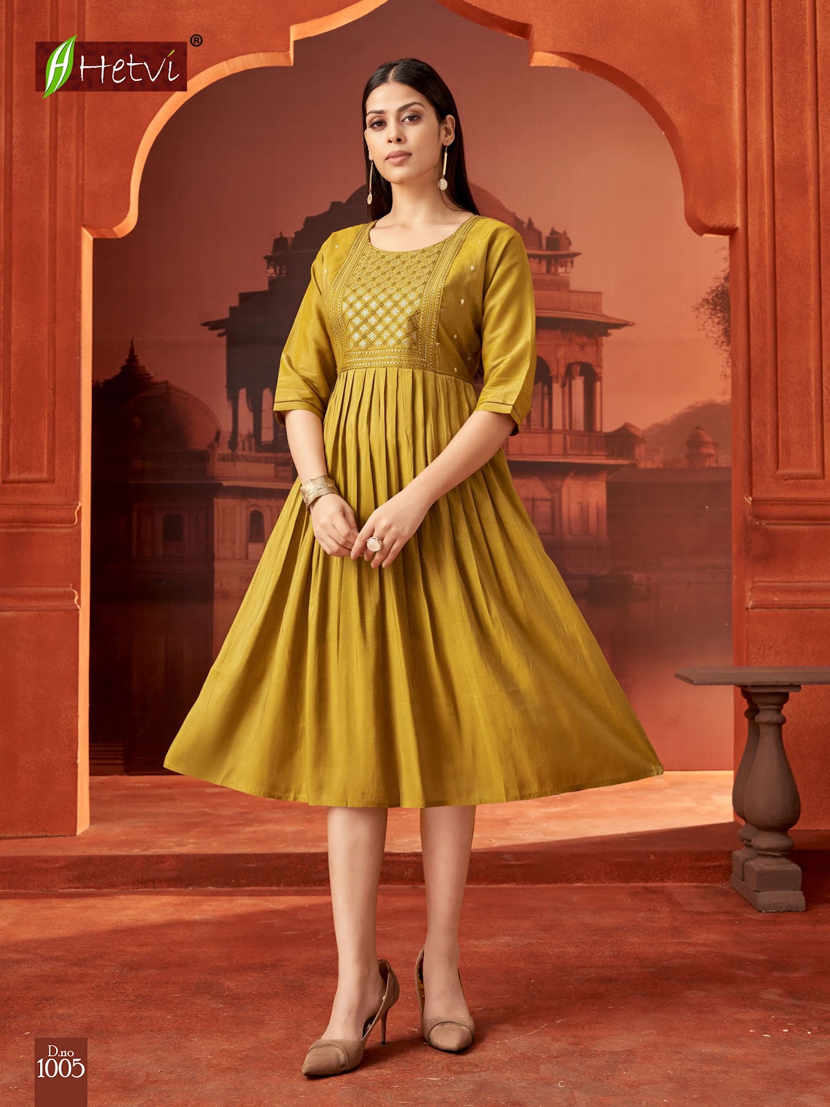Chimki Hetvi Roman Simmer Anarkali Kurtis Exporter India