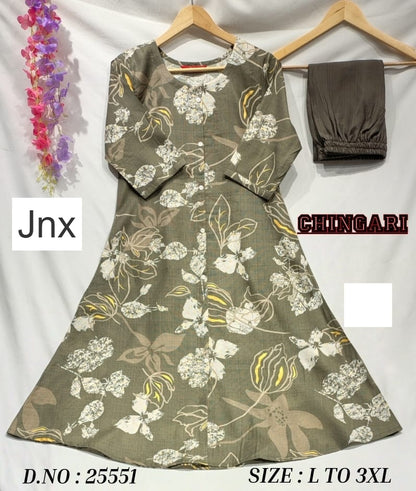 Chingari 030326 Jnx Vertican Kurti Pant Set Wholesaler