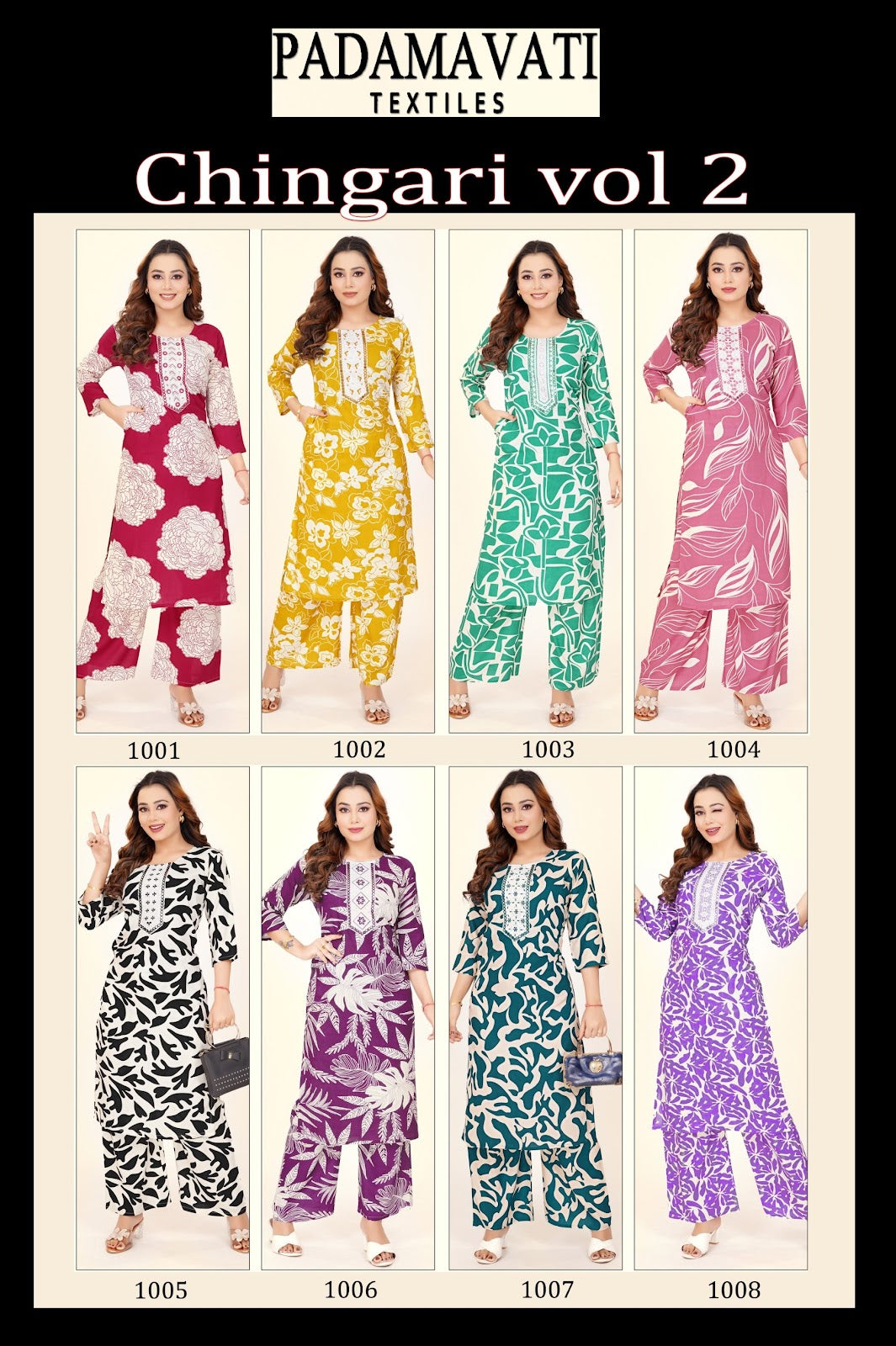 Chingari Vol 2 Pt Rayon 14Kg Co Ord Set Exporter Ahmedabad