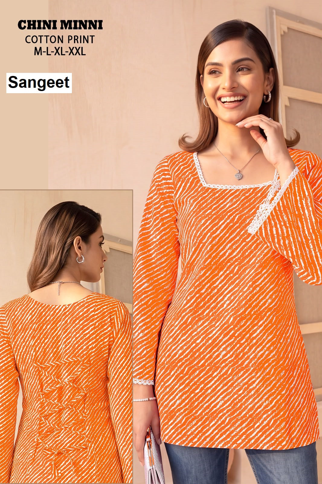 Chini Minni Sangeet Cotton Short Kurtis Manufacturer Ahmedabad