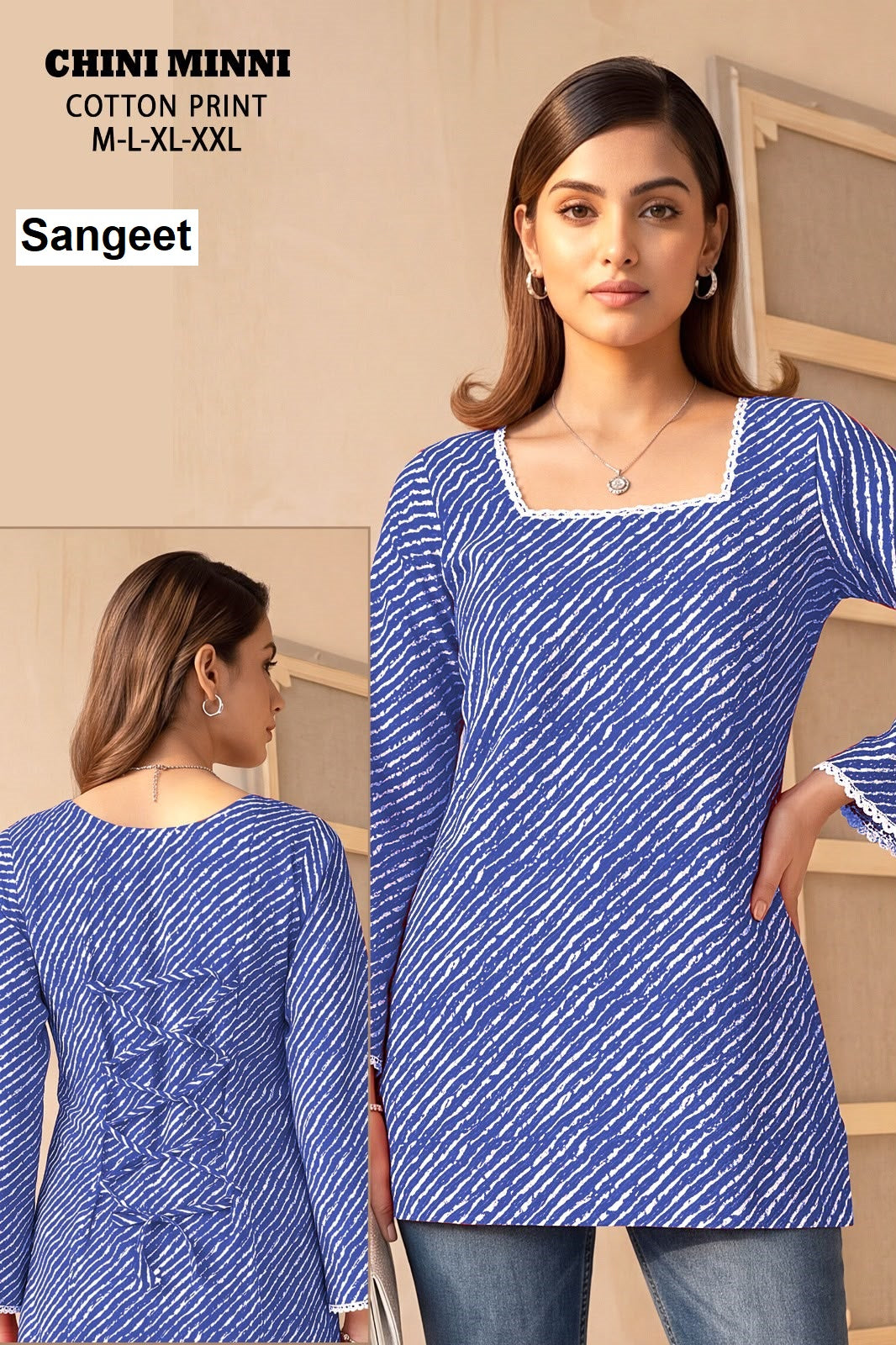 Chini Minni Sangeet Cotton Short Kurtis Manufacturer Ahmedabad