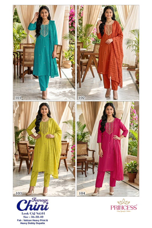 Chini Princess Creation Vatican Girls Readymade Pant Suits Exporter Gujarat