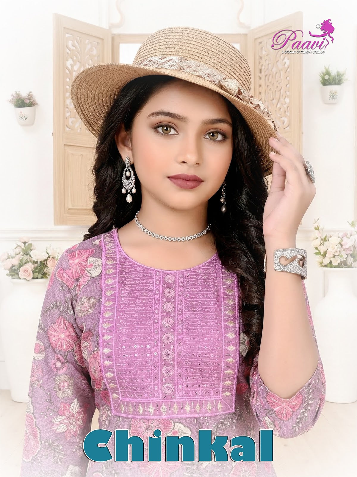 Chinkal Paavi Rayon Capsule Girls Readymade Pant Suits Supplier