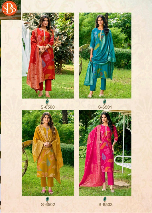 Chinmayi Sbs Modal Chanderi Readymade Pant Style Suits Manufacturer Ahmedabad