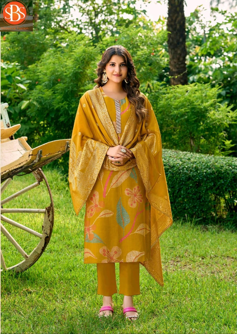 Chinmayi Sbs Modal Chanderi Readymade Pant Style Suits Manufacturer Ahmedabad